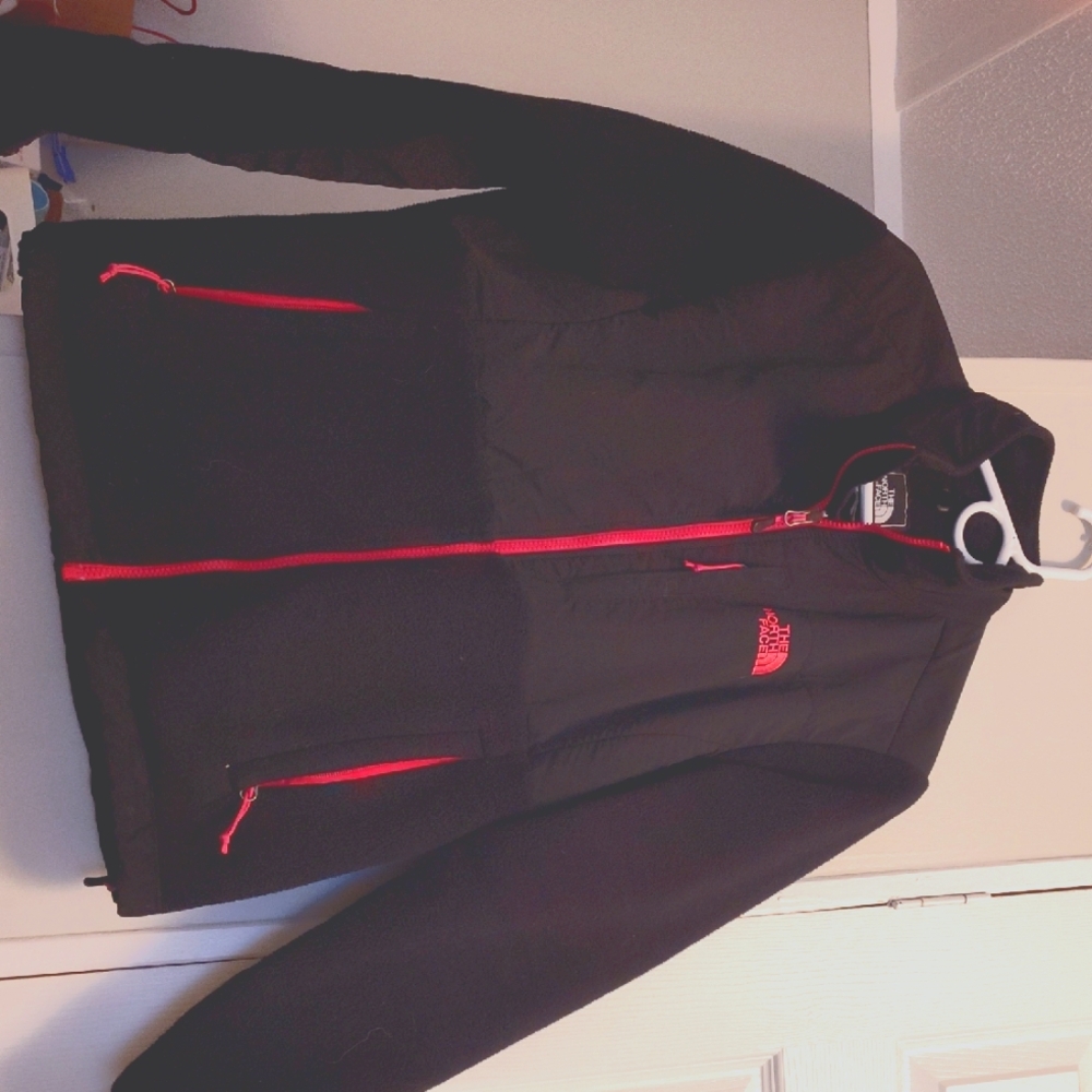 The North Face Women's Black Jacket with Pink Accents